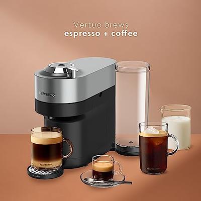 Nespresso Vertuo Coffee & Espresso Machine with Aeroccino Milk Frother, Grey