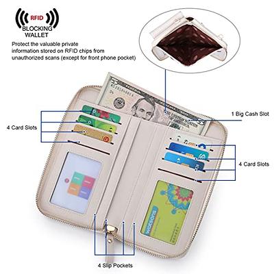 S-ZONE Small Crossbody Bags Cell Phone Purse for Women Leather RFID  Blocking Wallet Purses with Credit Card Slots