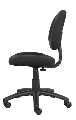 Mainstays Ergonomic Office Chair with Adjustable Headrest, Black Fabric,  275 lb capacity