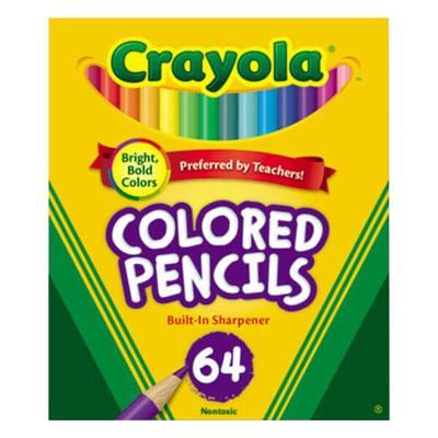 Crayola 684112 12 Assorted Short Barrel 3.3mm Colored Pencils