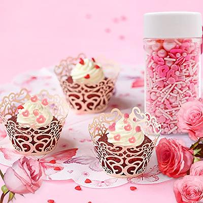 Valentine’s hearts and pearls Faux Sprinkles for Freshie Shaker