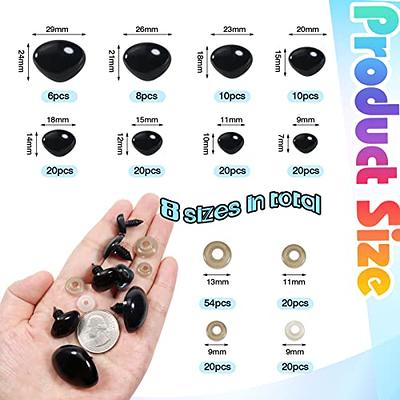 100 pcs Plastic Safety Crochet Eyes,Craft Doll Eyes Black Safety Eyes, for  Crochet Animal Crafts Doll Making Supplier(9mm) - Yahoo Shopping