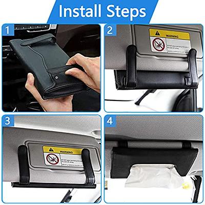 Car Tissue Holder, Car Mask Holder, Premium Leather Car Mask Dispenser, Sun  Visor Napkin Holder, Car Visor Tissue Holder, Tissue Holder for Car, Face  Mask Holder for Car - Yahoo Shopping