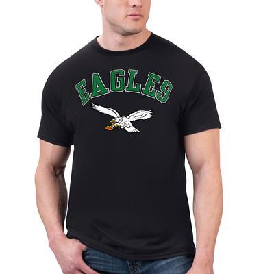 Men's Starter Black Philadelphia Eagles Retro Graphic Pullover Hoodie Size: Small