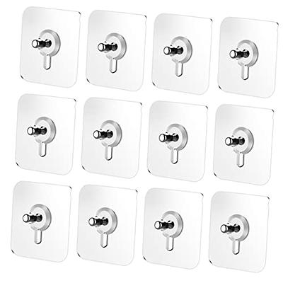 Uvish Self Adhesive Hooks Heavy Duty Bathroom Hand Towel Hook,Sticky Wall  Hook Hanger Waterproof Coat Hook for Hanging Clothes,Robe Kitchen No Drill