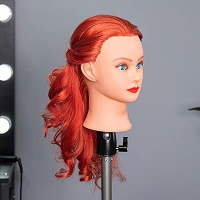 training head Traininghead 20-22 Female 100% Human Hair Mannequin Head  Hair Styling Training Head Cosmetology Manikin Head Doll Head for Hair