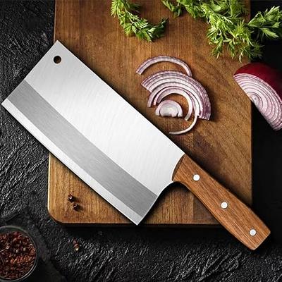 Gourmetop Chinese Vegetable Knife Meat Cleaver Knife for Kitchen