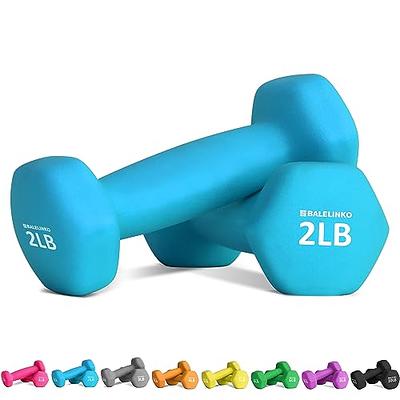 Balelinko Home Gym Equipment Workouts Strength Training Weight Loss Pilates  Weights Yoga Sets Free Weights for Women, Men, Seniors and Youth, 2LB Pink,  Pair - Yahoo Shopping