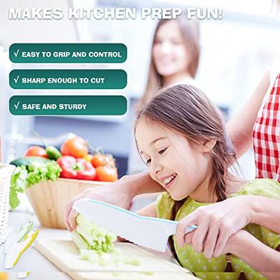 Children Safe Kitchen Knife Set, Knives For Real Cooking Including