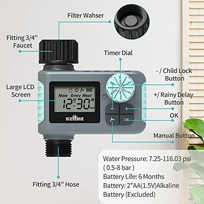 TROND WiFi Sprinkler Timer, Smart Water Hose Timer with 2 Watering Modes,  Automatic Rain Delay, Irrigation System Controller, Waterproof, APP & Voice  Control, Faucet Timer for Outdoor Garden Yard Lawn - Yahoo Shopping