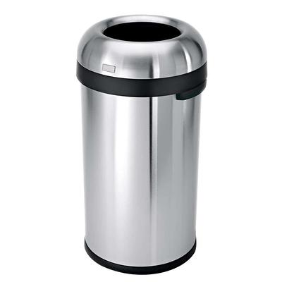 Alpine Stainless Steel Trash Can 10.5 Gallon Stainless Steel