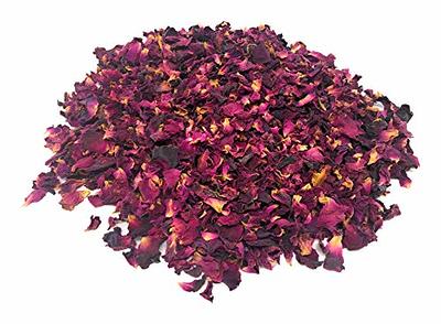 Red Rose Petals - Pure, All Natural & Edible Rose Petals - Dried Flower  Petals for Herbal Tea, Decoration, Rose Sprinkles, Topping on Cupcakes,  Desserts - Net Weight: 0.35oz/10g - Yahoo Shopping