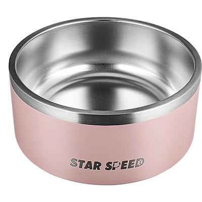 100oz Large Stainless Steel Dog Bowl. Extra Large Dog Water Bowls for Large  Dogs with Rubber Bottom, Drop Resistant and Durable, Keeps Cold, Fits  Different Size Big Dog Food Bowls.(100oz, Pink 
