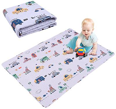 Muslin Baby Play Mat  Playpen Mat - Large Padded Tummy Time Activity