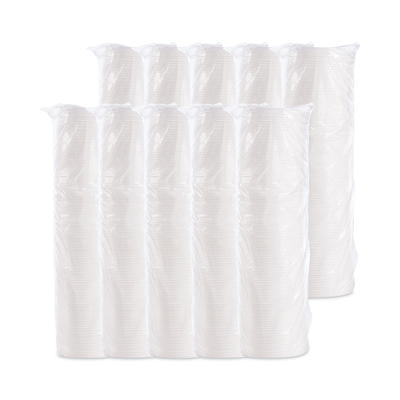 DART White Vented Disposable Foam Cup Lids, Fits 6 oz. to 32 oz. Cups, 50  Pack, 10 Packs / Carton DCC20RL - The Home Depot