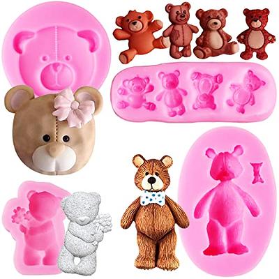 3D Teddy Bear Silicone Mold Mold for Fondant, Chocolate, Gum Paste and  Resin 