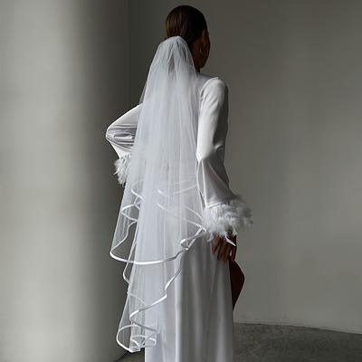 Vintage Inspired Short Bridal Veil - ApolloBox