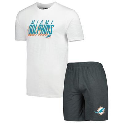 Miami Dolphins Concepts Sport Meter Long Sleeve T-Shirt & Pants Sleep Set -  Aqua/Orange