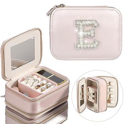  Organizer Jewelry box, Travel essentials accessories holder, Tiktok  trend items, Rings Earrings Watches, Gift for moms who have everything,  Pink jewelry boxes for Brides Maid girls women : Clothing, Shoes 