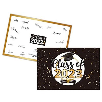 Graduation Guest Book - Class Of 2023: Graduation Party Autograph Book With  Added Space For Heartfelt Messages - Black And Gold Streamers Theme - Yahoo  Shopping