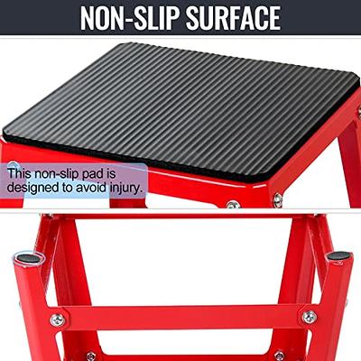 VEVOR Plyometric Platform Box Fitness Exercise Jump Box Step Plyometric Box  Jump for Exercise Fit Training (12/18/24/Red) (12&18&24 inch)