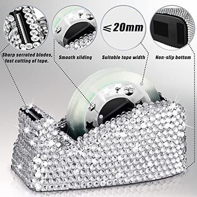 Bling Rhinestone Tape Cutter Creative Paper Tape Dispenser Office