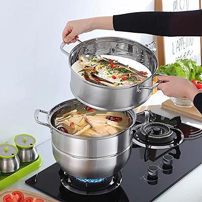 5 Tier Multi Tier Layer Stainless Steel Steamer Pot For Cooking With  Stackable Pan Insert/Lid, Food Steamer, Vegetable Steamer Cooker, Steamer