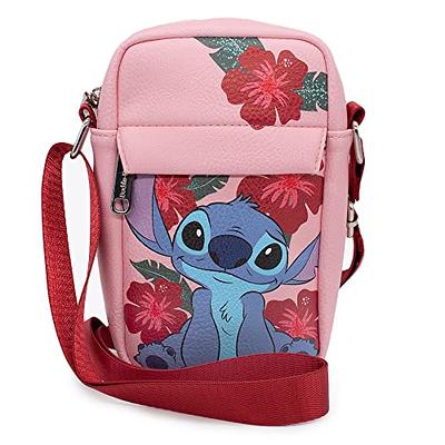 Disney Lilo and Stitch Embroidered Raffia Collection Crossbody Bag