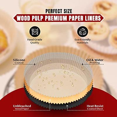 120 Pcs Air Fryer Disposable Paper Liner, 7.9-inch [ Fit 5-8 QT ],  Non-stick Parchment Paper for Frying, Baking, Cooking, Roasting and  Microwave 