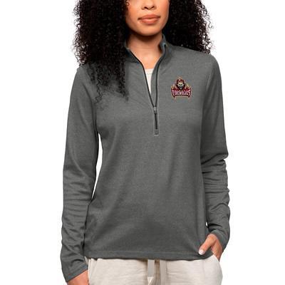 Iowa Cubs Antigua Big & Tall Fortune Quarter-Zip Pullover Jacket - Heather  Gray