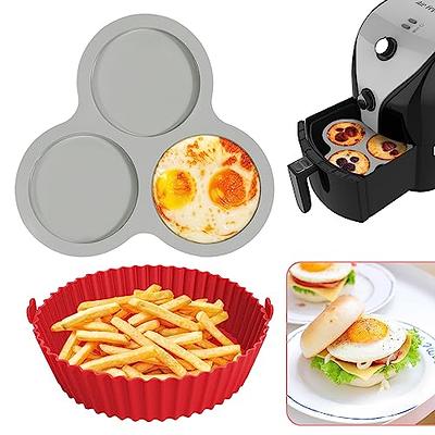 LARMAZEN Silicone Air Fryer Liners & Muffin Top Pan Fit for 5 to 8