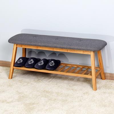 2 Tier Shoe Bench, Shoe Rack with Hidden Drawer and Side Holder, Shoe  Storage Bench Organizer for Entryway Hallway Living Room, Bamboo Material