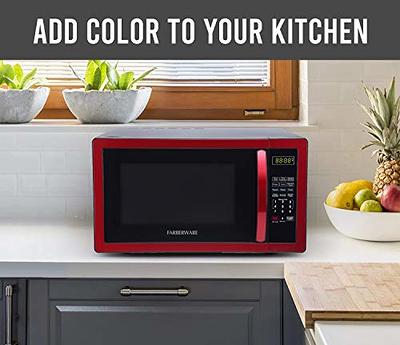 Comfee' 0.7 cu. ft. 700 Watt Compact Countertop Microwave in Red with  Safety lock - Yahoo Shopping