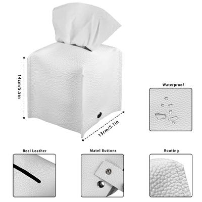 2pcs Transparent Wall Mounted Tissue Box For Bathroom, Clear