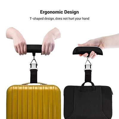 VIGIND Digital Luggage Scale, Portable Handheld Baggage Electronic Scale,  Suitcase Scale with Temperature Sensor and 110 Pound Capacity Hanging