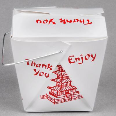 Fold-Pak Chinese Take-Out Container w/ Handle (500/Case)