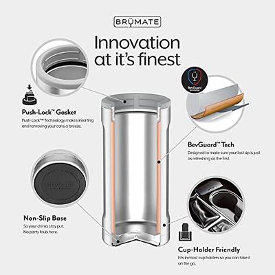 BrüMate Hopsulator Trio 3-in-1 Insulated Can Cooler for 12oz / 16oz Cans +  100% Leak Proof Tumbler with Lid