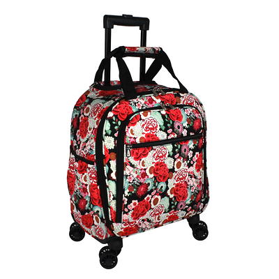 Oumilen 1-Carry on Luggage Bag, 20 in. Softside Suitcase Spinner Luggage with Lock, Red