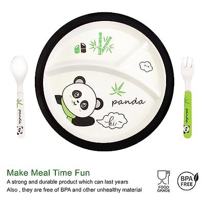 Kids Fork and Spoon with cute Panda Design 6 pcs for Cutlery