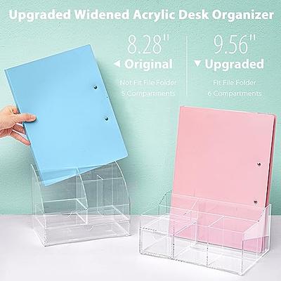  ARCOBIS Rose Gold Desk Organizer and Accessories, Upgraded  Large Office Supplies Desk Organization for Women, Cute Desk Caddy with Pen  Holder, 6 Compartments+1 Large Drawer+72 Clips Set : Office Products