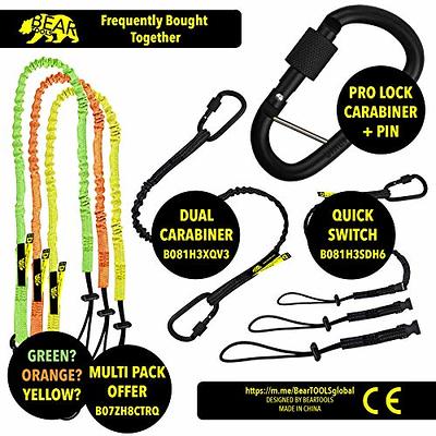 Tool Lanyard,3 Pcs Safety Lanyard With Carabiner,Shock Absorbing