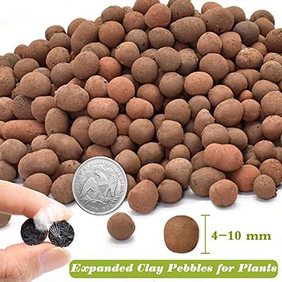  Halatool 18 LB Organic Clay Pebbles 4mm-16mm Leca for Plants  100% Natural Hydroton Clay Pebbles for Hydroponic Growing Gardening Orchids  Drainage Decoration Aquaponics : Patio, Lawn & Garden