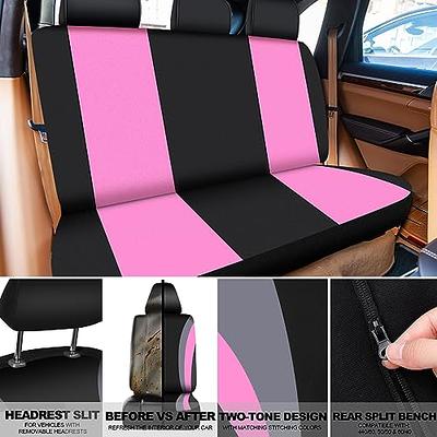 17 Pcs Black Red Car Accessories Set for Women Leather Red Steering Wheel  Cover Seat Belt Shoulder Pad Armrest Cup Holders Covers Full Crystal Decor