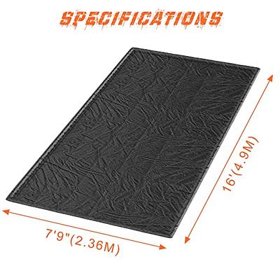 Lavex 4' x 8' Slate Washable Nylon Rubber-Backed Indoor Entrance Mat