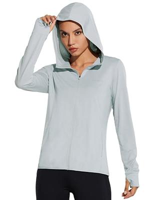 Women's Airism Mesh Uv Protection Full-Zip Hoodie with Deodorizing, White, Large