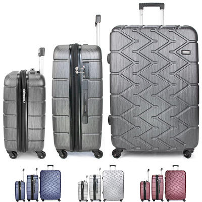 Tidoin 16 in. Silver Pure PC Hard Case Luggage Suitcase with Universal Silent Aircraft Wheels