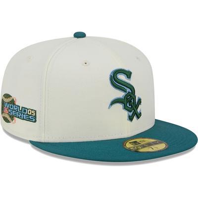 Chicago White Sox Mitchell & Ness Homefield Fitted Hat - Cream/Red