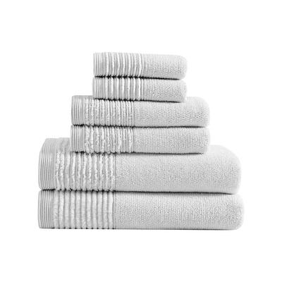 allen + roth 4-Piece Dk Gray Cotton Hand Towel and Wash Cloth Set