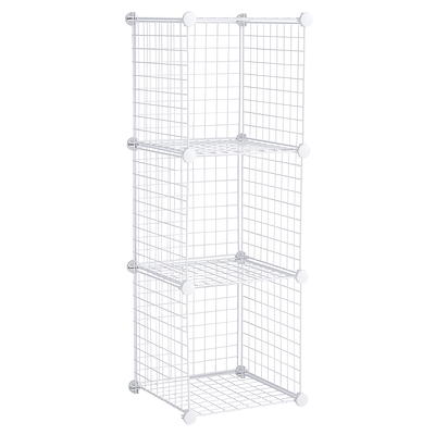 Rubbermaid 3-Piece Stackable Modular Storage Cube Set, White Great