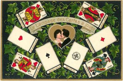 French art deco playing cards